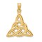 14K Gold Polished Trinity Pendant Jewelry FindingKing 29.8mm x 22.8mm